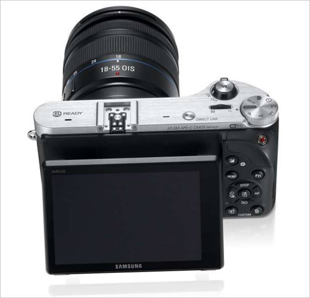 Samsung NX300 tükör nélküli fényképezőgép - kijelző