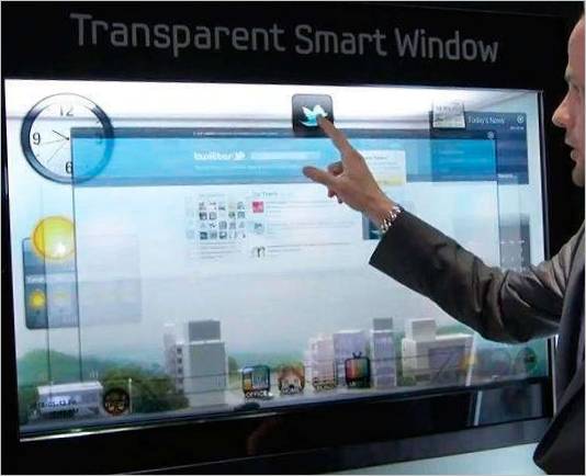 Átlátszó Samsung Smart Window TV