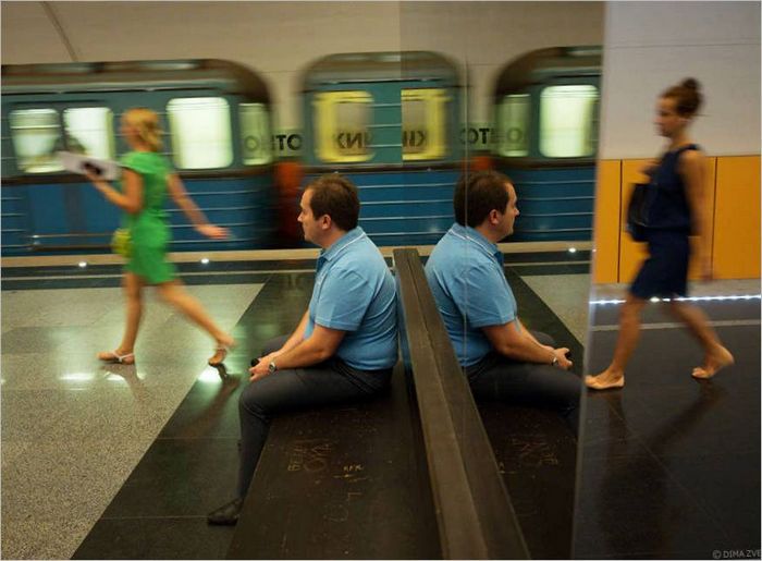Tüköroszlop a Lermontovszkij Prospekt metróállomáson Fotófelszerelés