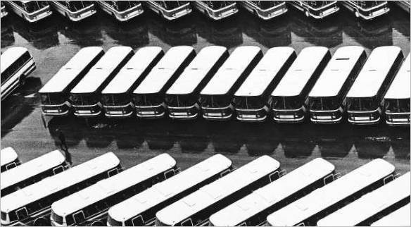Olimpiai buszok. Budapest. 1980. július. Fotó: Alexander Abaza