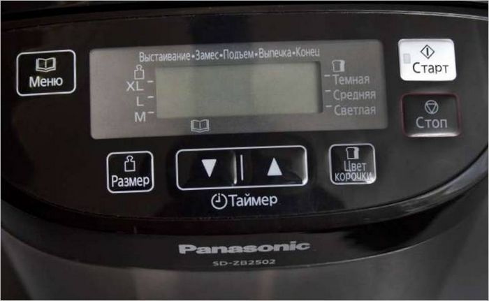 PANASONIC SD-ZB2502 vezérlőpanel